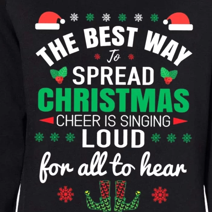 Jingle All The Way: Spreading Christmas Cheer Through Song Gift Womens California Wash Sweatshirt