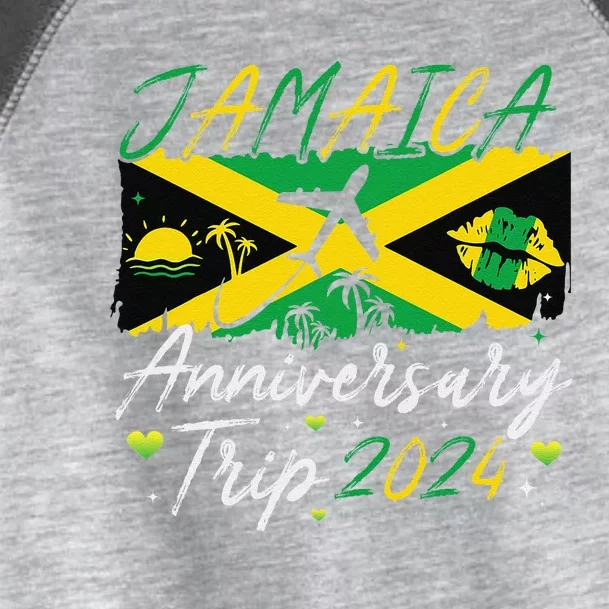 Jamaica Anniversary Trip 2024 Couple Summer Vacation Trip Toddler Fine Jersey T-Shirt