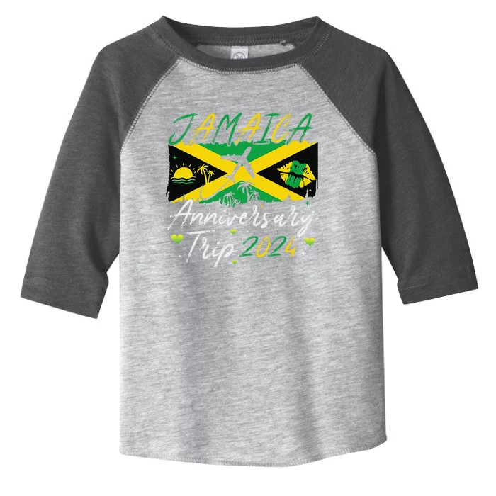 Jamaica Anniversary Trip 2024 Couple Summer Vacation Trip Toddler Fine Jersey T-Shirt