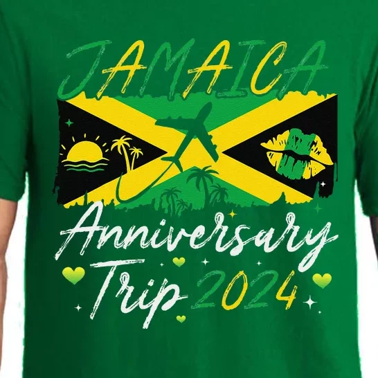 Jamaica Anniversary Trip 2024 Couple Summer Vacation Trip Pajama Set