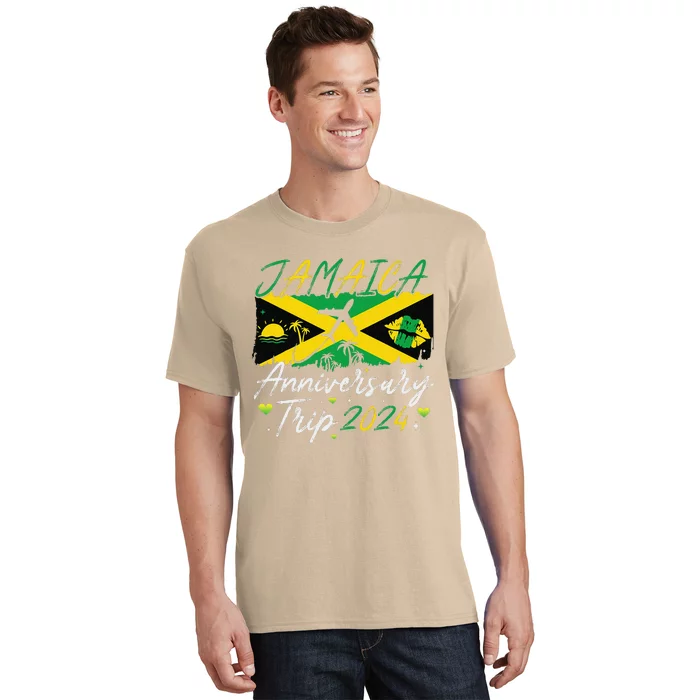 Jamaica Anniversary Trip 2024 Couple Summer Vacation Trip T-Shirt