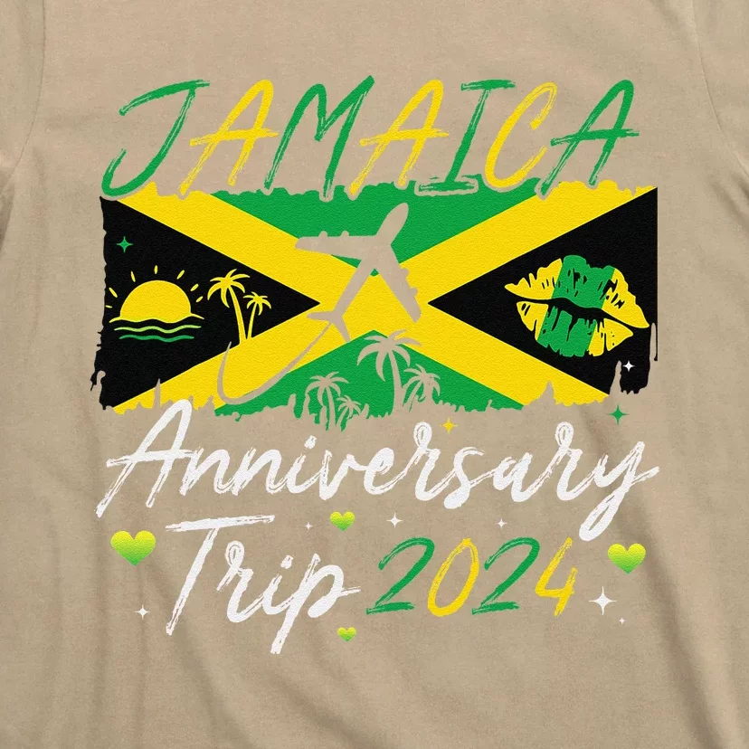 Jamaica Anniversary Trip 2024 Couple Summer Vacation Trip T-Shirt