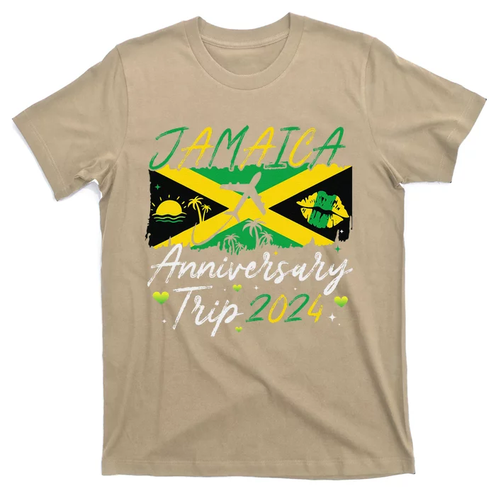 Jamaica Anniversary Trip 2024 Couple Summer Vacation Trip T-Shirt