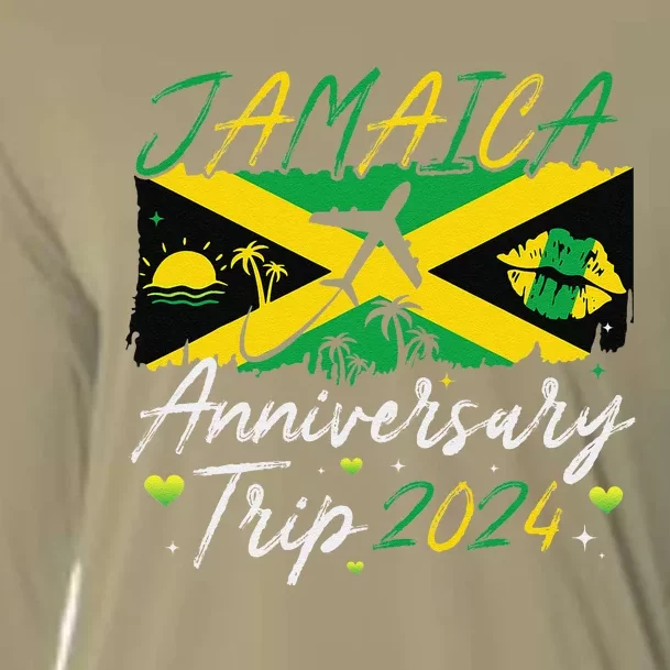 Jamaica Anniversary Trip 2024 Couple Summer Vacation Trip Cooling Performance Long Sleeve Crew