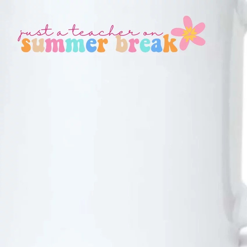 Just A Teacher On Summer Break Flower Black Color Changing Mug