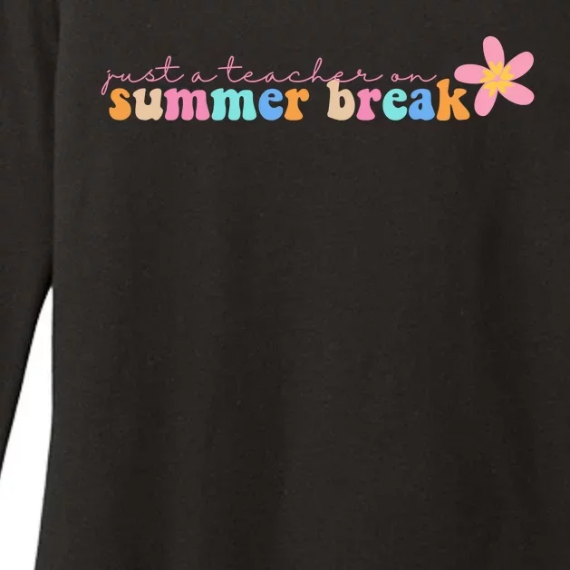 Just A Teacher On Summer Break Flower Womens CVC Long Sleeve Shirt