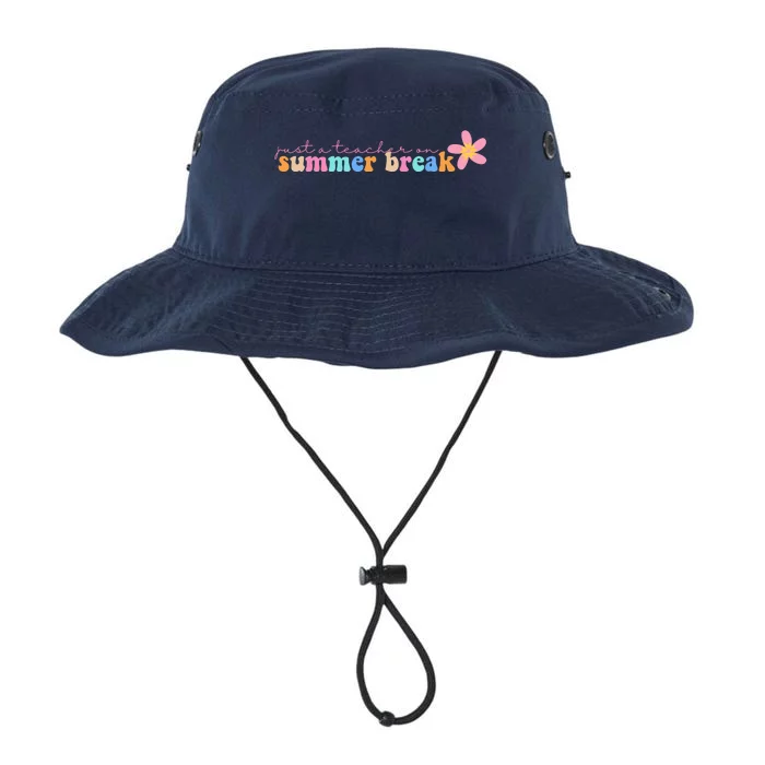 Just A Teacher On Summer Break Flower Legacy Cool Fit Booney Bucket Hat