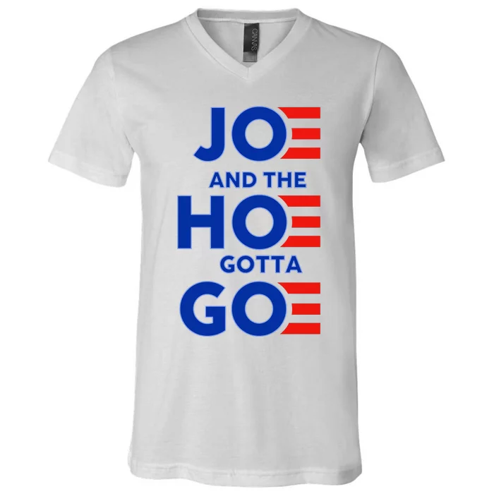 Joe And The Hoe Gotta Go V-Neck T-Shirt