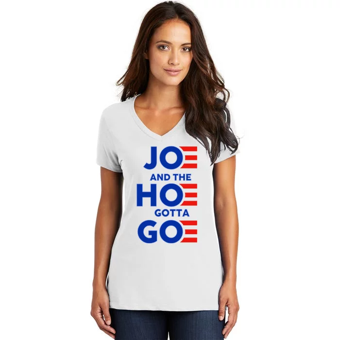 Joe And The Hoe Gotta Go Women's V-Neck T-Shirt