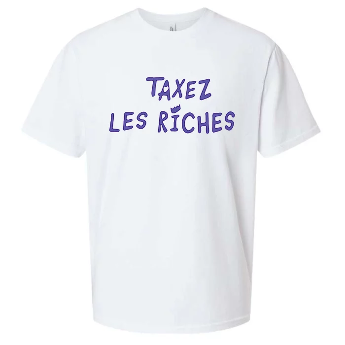 Jeanmichel Aphatie Taxez Les Riches Sueded Cloud Jersey T-Shirt