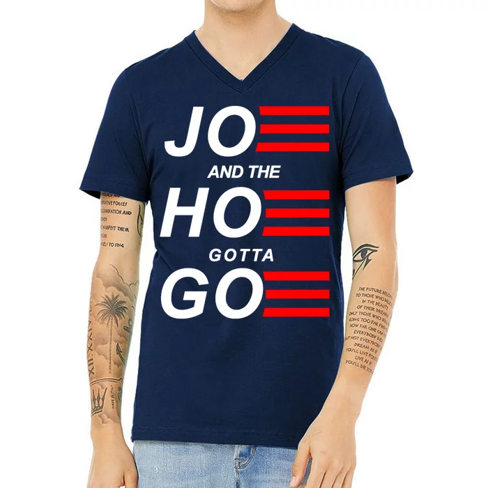 Joe And The Hoe Gotta Go V-Neck T-Shirt