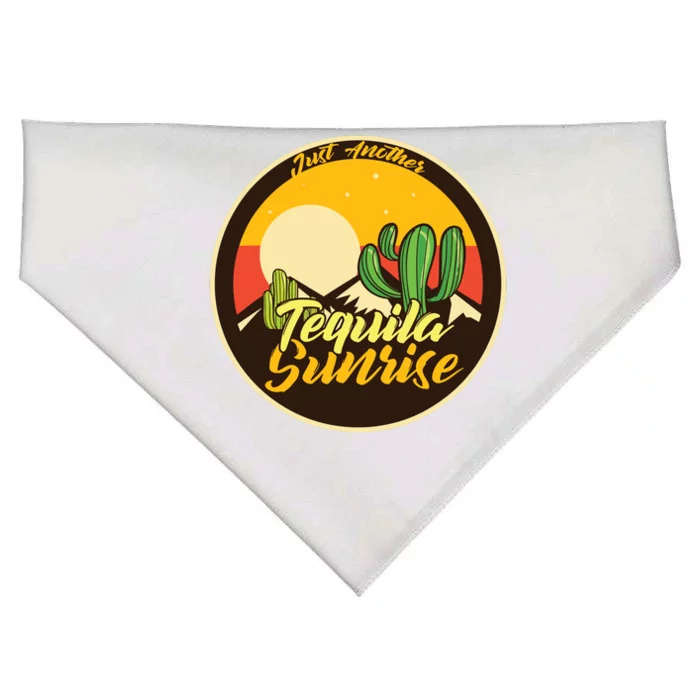 Just Another Tequila Sunrise Graphic Graphic T USA-Made Doggie Bandana