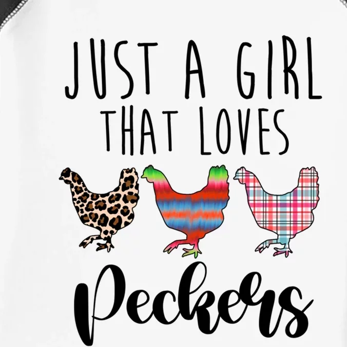 Just A That Loves Peckers Funny Chicken Lover Rooster Gift Infant Baby Jersey Bodysuit