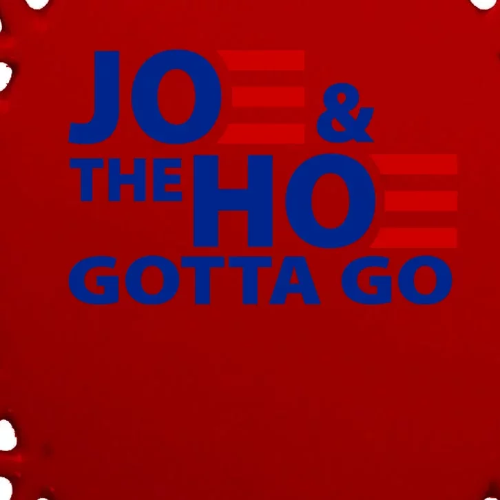 Joe And The Ho Gotta Gotta Go Funny Anti Biden Harris Oval Ornament