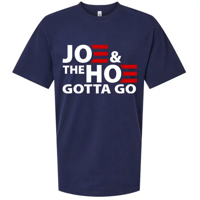 Joe And The Ho Gotta Gotta Go Funny Anti Biden Harris Sueded Cloud Jersey T-Shirt