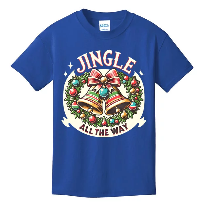 Jingle All The Way Holidays Family Funny Christmas Gift Kids T-Shirt