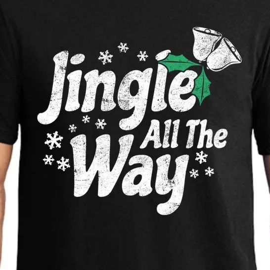 Jingle All The Way Bells Christmas Gift Pajama Set