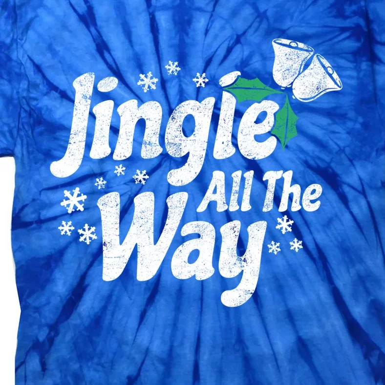 Jingle All The Way Bells Christmas Gift Tie-Dye T-Shirt