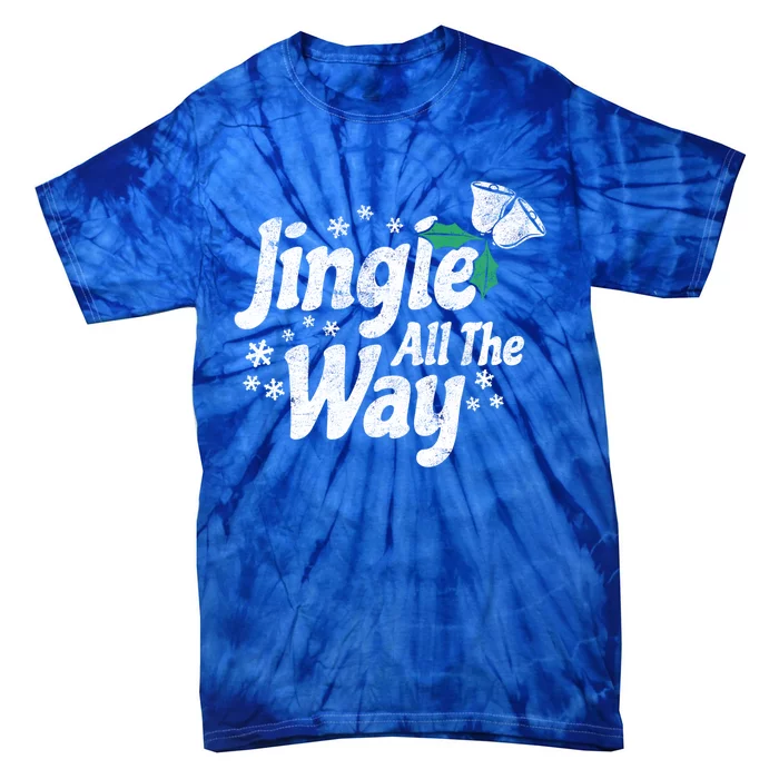 Jingle All The Way Bells Christmas Gift Tie-Dye T-Shirt