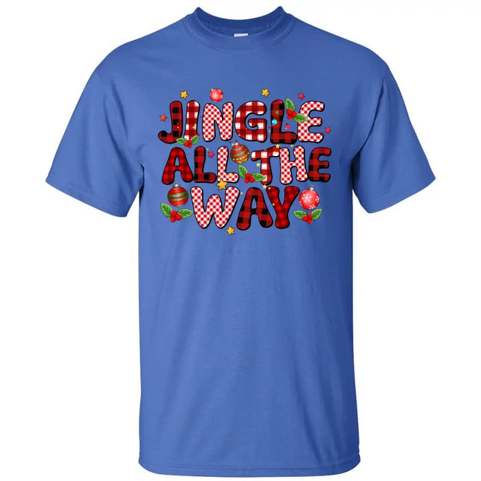 Jingle All The Way Christmas Lights Funny Gift Tall T-Shirt