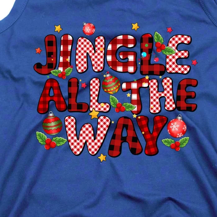 Jingle All The Way Christmas Lights Funny Gift Tank Top