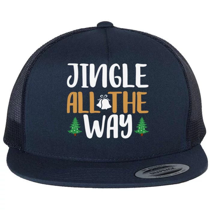 Jingle All The Way Christmas Season Gift Flat Bill Trucker Hat