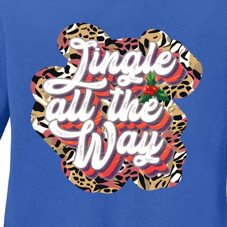 Jingle All The Way Family Matching Holiday Funny Christmas Great Gift Ladies Long Sleeve Shirt