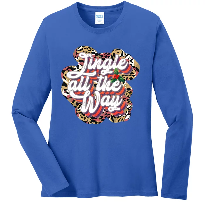 Jingle All The Way Family Matching Holiday Funny Christmas Great Gift Ladies Long Sleeve Shirt