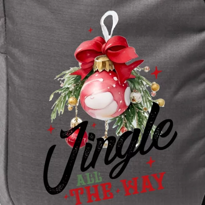 Jingle All The Way Festive Holiday Design Funny Gift Impact Tech Backpack