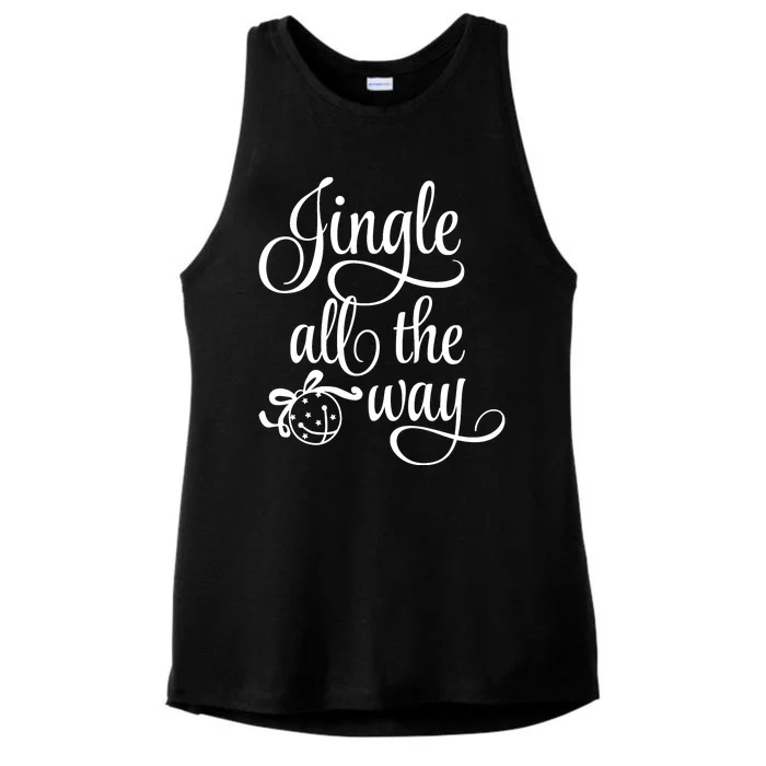 Jingle All The Way Ladies Tri-Blend Wicking Tank