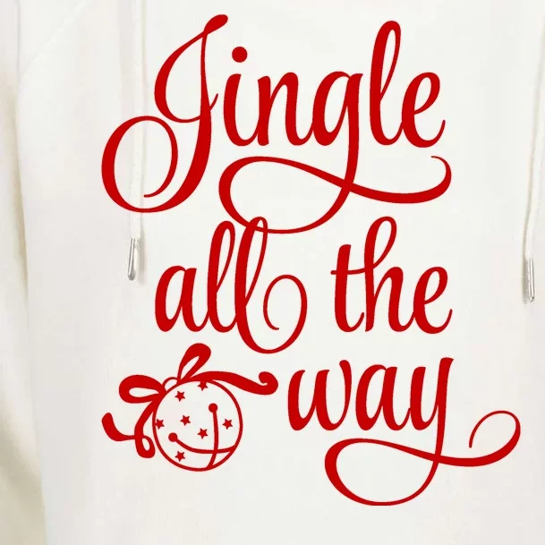 Jingle All The Way Womens Funnel Neck Pullover Hood