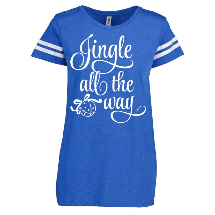 Jingle All The Way Enza Ladies Jersey Football T-Shirt