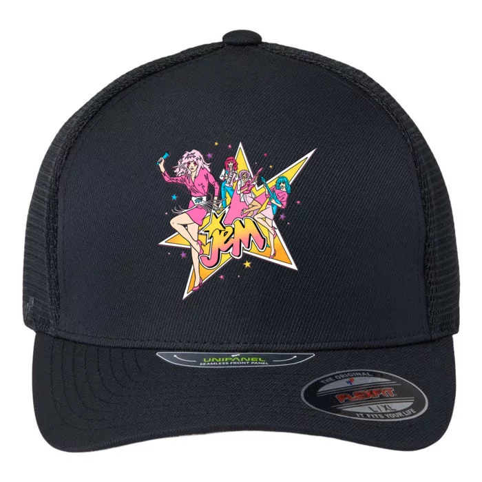 Jem And The Holograms Lover Flexfit Unipanel Trucker Cap