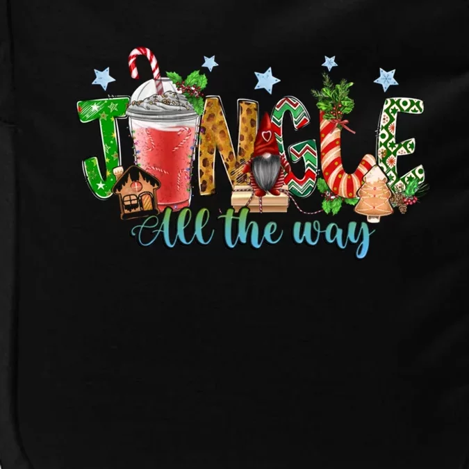 Jingle All The Way Merry Christmas Gnome Tree Cakes Debbie Gift Impact Tech Backpack