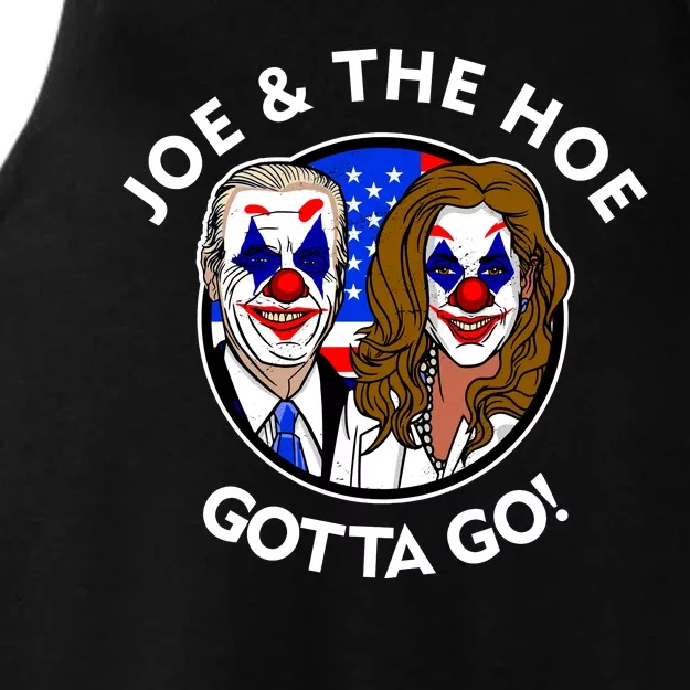 Joe And The Hoe Gotta Go Ho Biden Politian Clown Circus Ladies Tri-Blend Wicking Tank