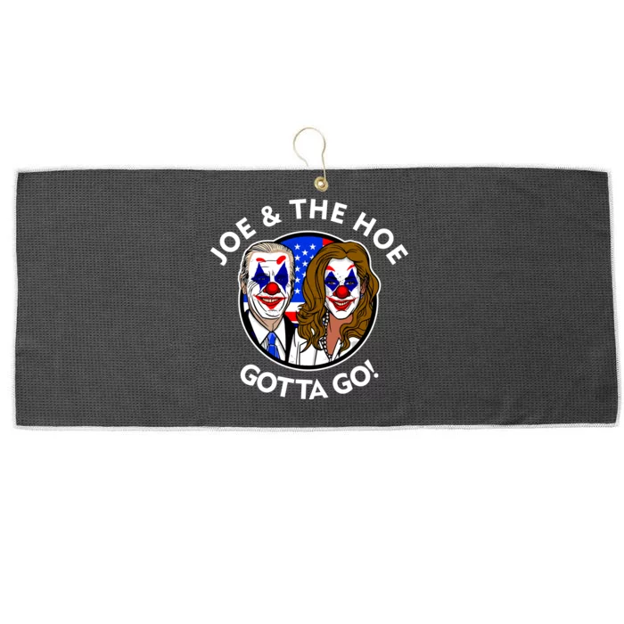 Joe And The Hoe Gotta Go Ho Biden Politian Clown Circus Large Microfiber Waffle Golf Towel