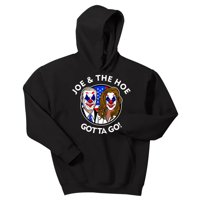 Joe And The Hoe Gotta Go Ho Biden Politian Clown Circus Kids Hoodie