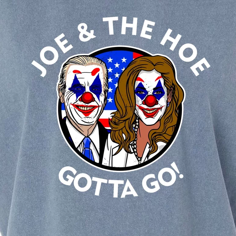 Joe And The Hoe Gotta Go Ho Biden Politian Clown Circus Garment-Dyed Women's Muscle Tee