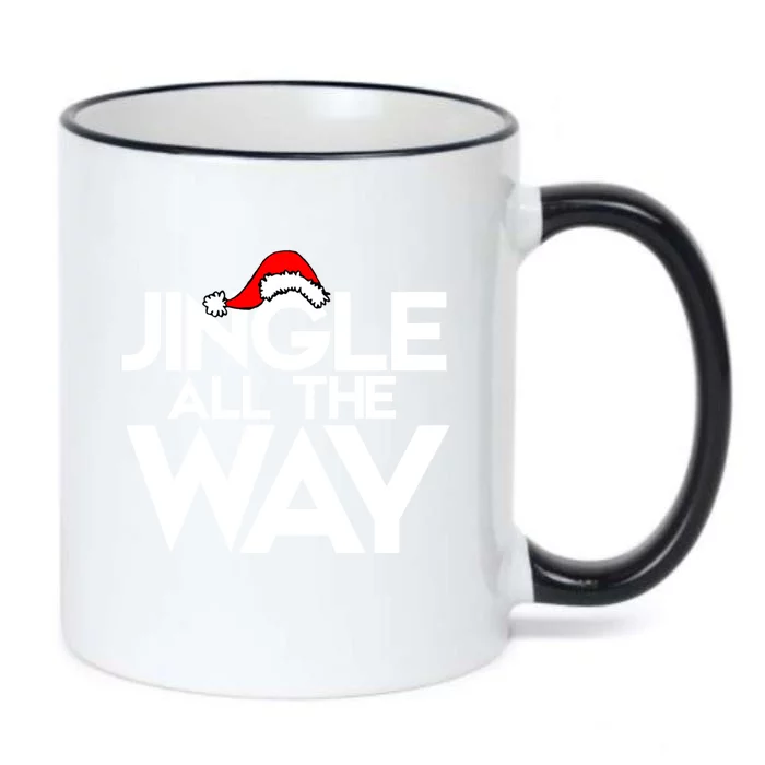 Jingle All The Way Gift Funny Christmas Gift Black Color Changing Mug