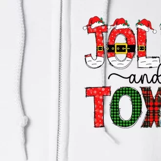 Jolly And Toxd Funny Christmas Botox Injector Cosmetic Nurse Full Zip Hoodie