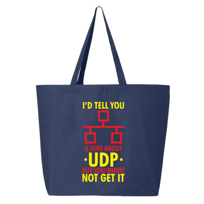 Joke About Udp But You Might Not Get It Funny It Network Gift 25L Jumbo Tote