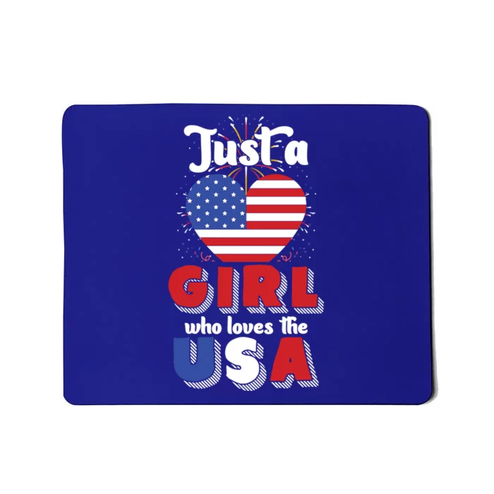 Just A United States Us Flag American 4th Of July Funny Gift Mousepad