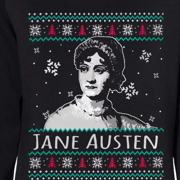 Jane Austen Ugly Christmas Sweater Design Xmas Book Lover Cool Gift Womens California Wash Sweatshirt