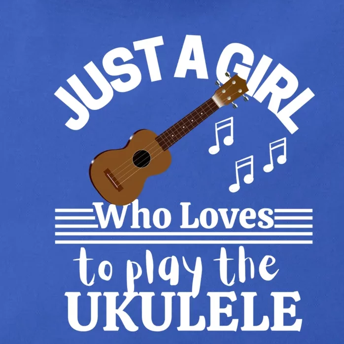 Just A Who Loves To Play The Ukulele Funny Gift Ukulele Players Meaningful Gift Zip Tote Bag