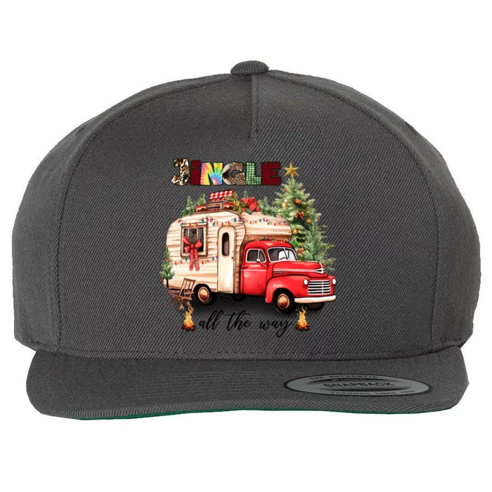 Jingle All Way Christmas Family Merry Xmas Hoiliday Gift Wool Snapback Cap