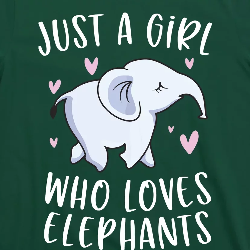 Just A Who Loves Elephants Funny Elephant T-Shirt