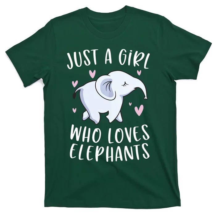 Just A Who Loves Elephants Funny Elephant T-Shirt