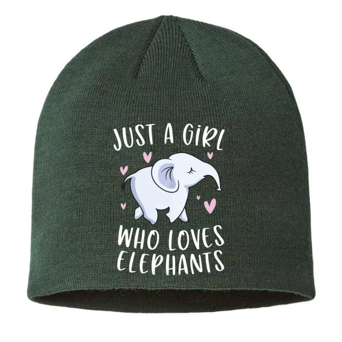 Just A Who Loves Elephants Funny Elephant 8 1/2in Sustainable Knit Beanie