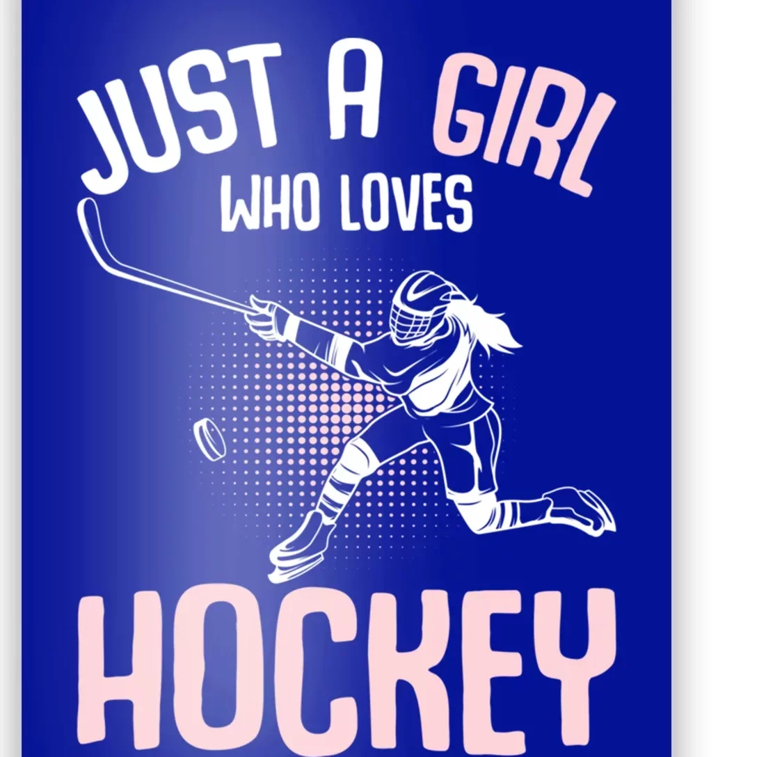 Just A Who Loves Hockey Ice Hockey Gift Poster