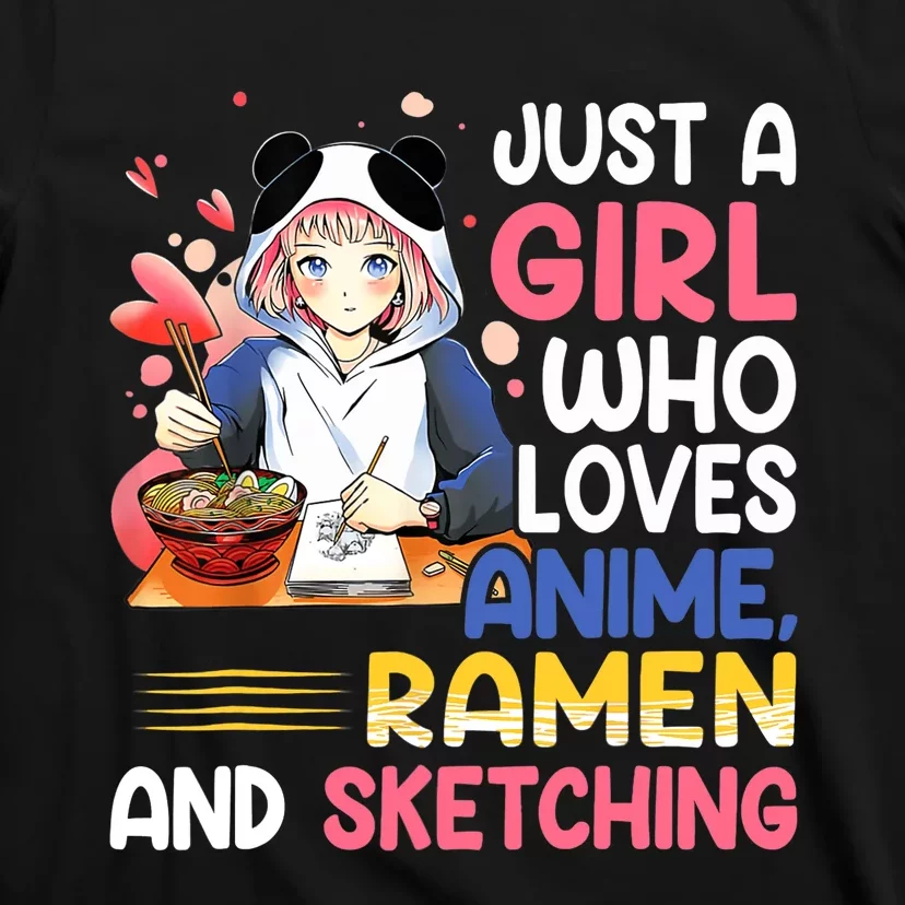 Just A Who Loves Anime Ra And Sketching Japan Anime T-Shirt